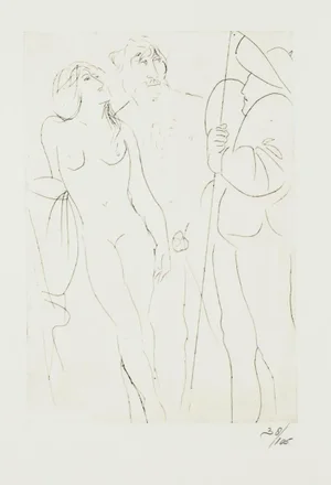Oedipus - Original Etching by Giacomo Manzù - 1968 1968