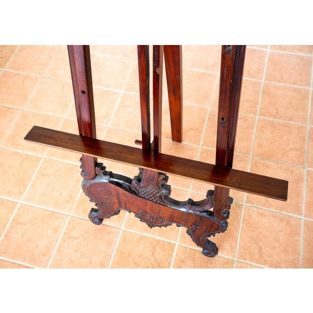 Vintage Easel in Mahogany, 1920s For Sale - Image 9 of 18