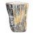Andrianna Shamaris Modern Organic Petrified Wood Side Table For Sale