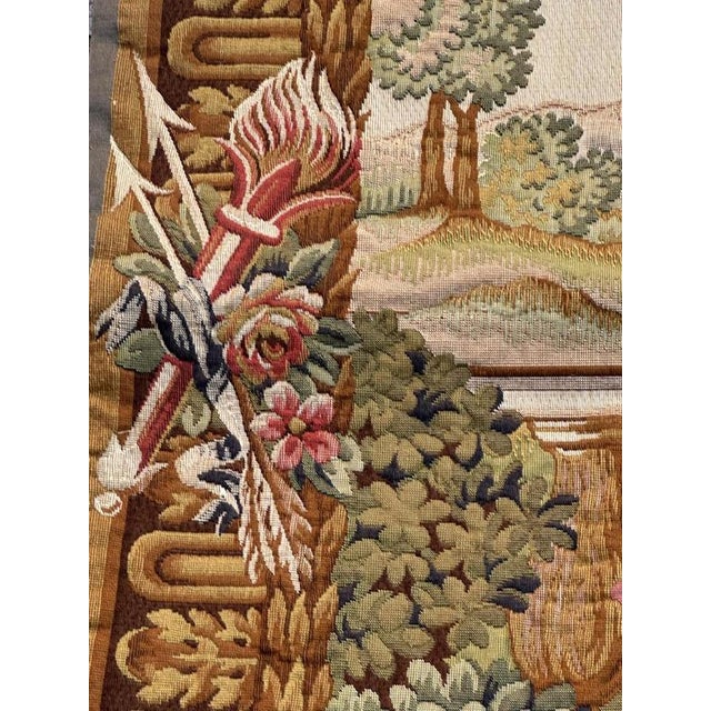 Vintage French Jacquard Halluin Tapestry, 1960s For Sale - Image 12 of 18