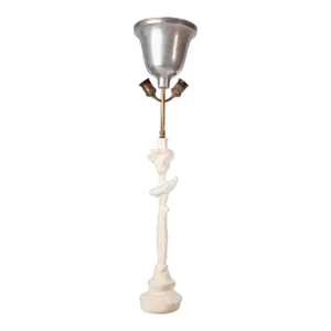 1940s Plaster and Brass Sculptural Lamp 'Tête De Femme' Designed by Alberto Giacometti, France