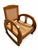 Vintage Art Deco Armchair in Teakwith Hand-Woven French Rattan, 1920s, Set of 2 For Sale - Image 4 of 5