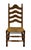 American Ethan Allen Hand Decorated Collection Solid Hard Rock Maple Hitchcock Style Ladderback Accent Side Chair W. Rush Seat 14-6041 For Sale - Image 3 of 8