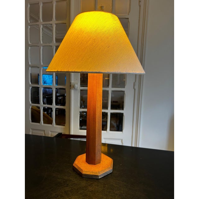 Modernist Wooden Lamp, 1940s For Sale - Image 4 of 11