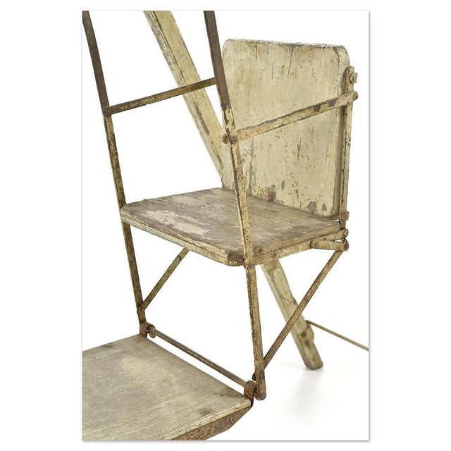 Patinated Iron Outdoor Swing For Sale - Image 5 of 8