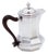 Silver Coffee Pot with Chestnut Handle For Sale