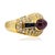 Contemporary Late 20th Century 18k Ruby Ring, Size 5 For Sale - Image 3 of 4