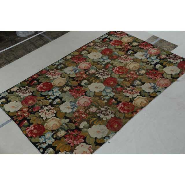 This antique 6x10 needlepoint rug is a rare late 19th century addition to Rug & Kilim’s classic curations. Handwoven in...