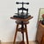 Antique Cast Iron Book Press on Workshop Tripod Stand, 1890s For Sale - Image 9 of 18