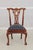 Chippendale Pair of Chippendale Style Mahogany Dining Chairs For Sale - Image 3 of 17