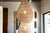White Luminous Metal Frame Tiered Laced Pendant Lantern For Sale - Image 8 of 15