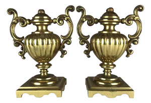 Antique Golden Vases, Set of 2