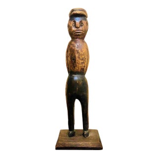 African or African American Wood Sculpture For Sale