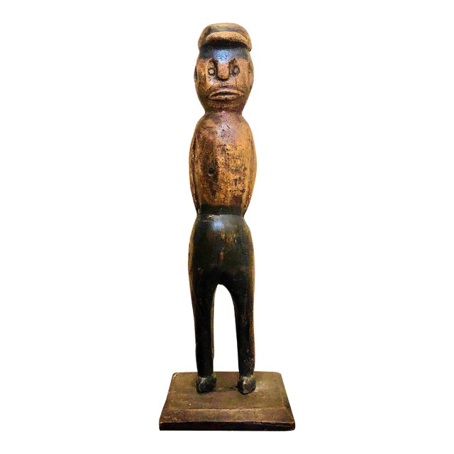 African or African American Wood Sculpture For Sale