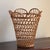 1960s Boho Natural Wicker Wastepaper Basket For Sale - Image 9 of 12