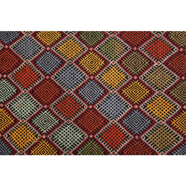 Vintage Turkish Oushak Handmade Wool Cotton Red Area Rug For Sale - Image 11 of 12