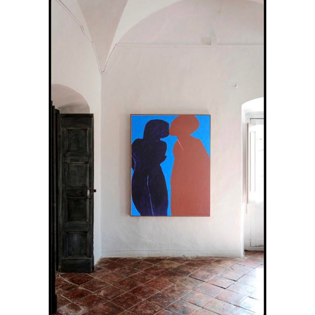 Blue Bodasca, Came Closer, 2026, Acrylic on Canvas For Sale - Image 8 of 12