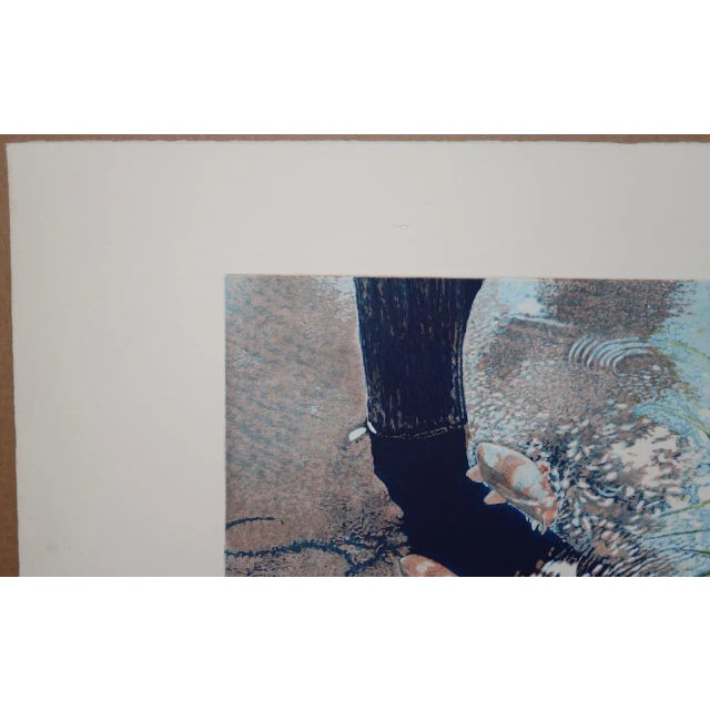 1980s Vintage Koi Pond "Second June" Etching W/ Aquatint by Thadd Evans C.1986 For Sale - Image 5 of 11