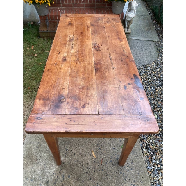 Antique French Oak Farm Table With Breadboards For Sale In Philadelphia - Image 6 of 18