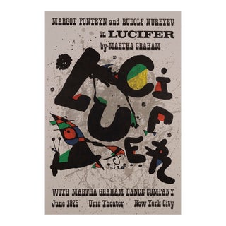 "Lucifer", Exhibition Poster for Martha Graham Dance Co. By Joan Miro For Sale