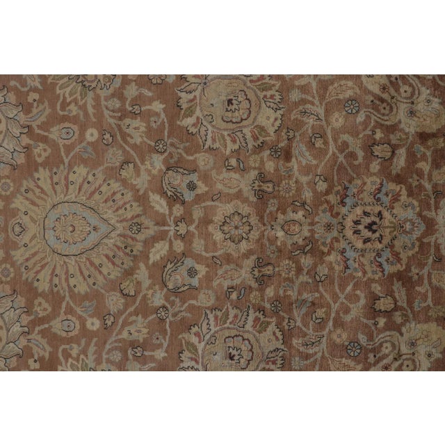 2010s Rug & Kilim’s Persian Tabriz Style Rug in Rust, Brown and Blue Floral Pattern For Sale - Image 5 of 7