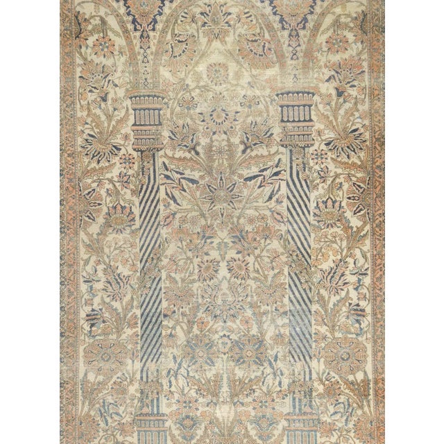 Late 19th Century Antique Mohtasham Kashan Rug 6'9'' x 9'7'' For Sale In New York - Image 6 of 12