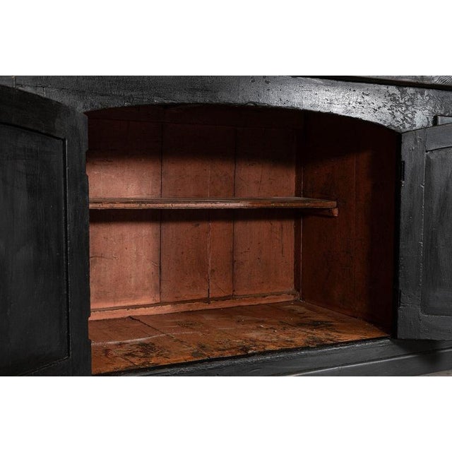 Mid 19th Century 19th Century English Country House Elm and Pine Kitchen Scullery Island, 1850 For Sale - Image 5 of 17