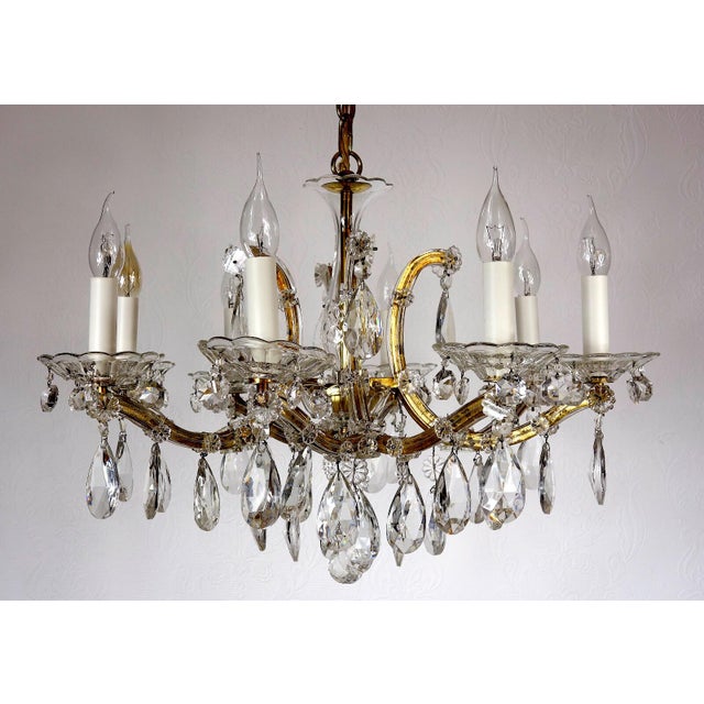 Maria Theresia 8-Light Chandelier from Palwa, 1960s For Sale - Image 9 of 13