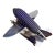 1930’s Art Deco Chrome and Glass Airplane Lamp For Sale
