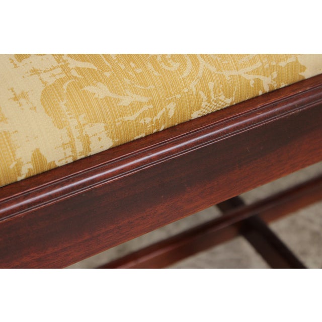 Chippendale Style Mahogany Window Bench For Sale - Image 12 of 18
