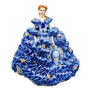Mid 20th Century Muller Volkstedt Irish Dresden Victoria Millenium Jewel Limited Edition Figurine
