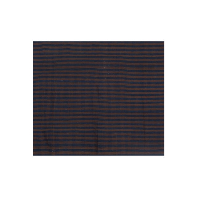 1960s 1960s Vintage Striped Turkish Kilim Rug 6'4'' X 9'11'' For Sale - Image 5 of 12