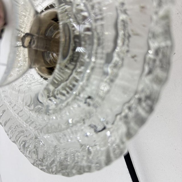 Ice Glass Wall Light or Flush Mount from Peill & Putzler, 1970s For Sale - Image 16 of 18