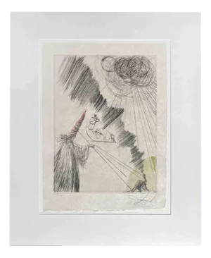 Salvador Dali, Vieux Faust, Etching, 1960s