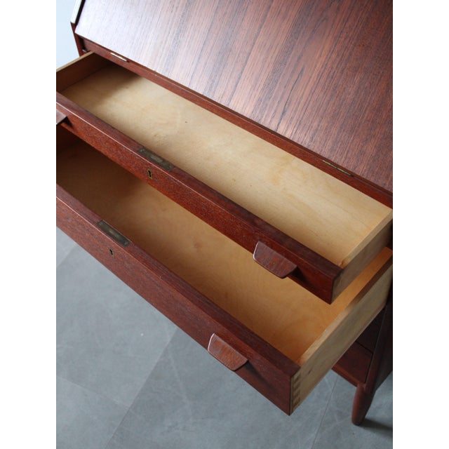 Vintage Danish Secretary in Teak, 1960s For Sale - Image 11 of 13