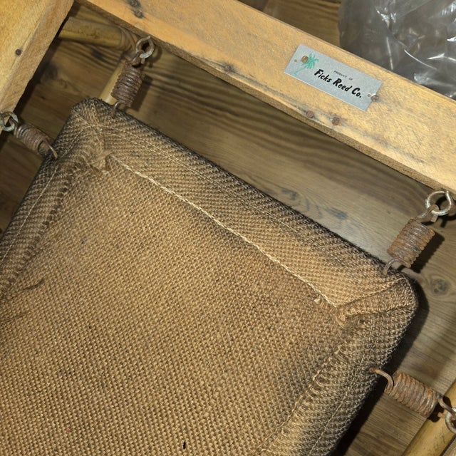 1940s Pair of Ficks Reed Club Chairs Attributed Paul T. Frankl For Sale - Image 12 of 18