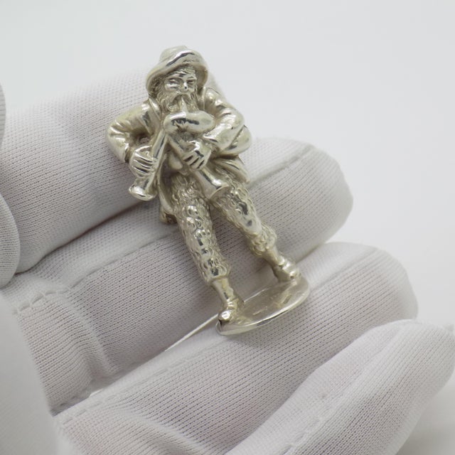 A handmade Italian silver figurine from the 1980s/1990s, crafted in Continental Silver and marked with 800 which stands...