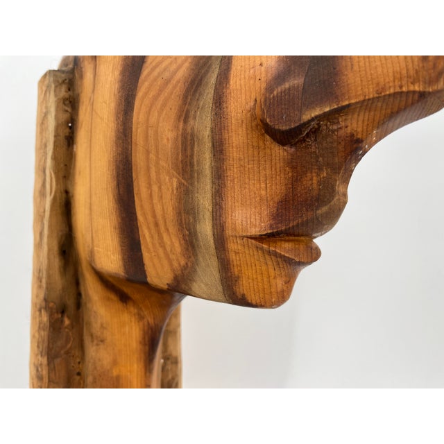 Vintage Teak Sculpture, 1970s, in Very Good conditions. Designed 1970 to 1979