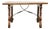 Spanish 18th Century Walnut Fratino Table with Carved Legs and Iron Stretcher For Sale