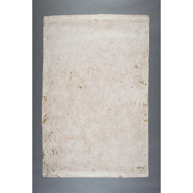 19thC Jain Painting India Orissa Indian Natural Pigments Oil on Canvas Antique Polychrome For Sale - Image 11 of 12