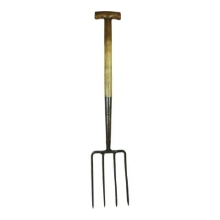 Edwardian Period English Garden Fork For Sale