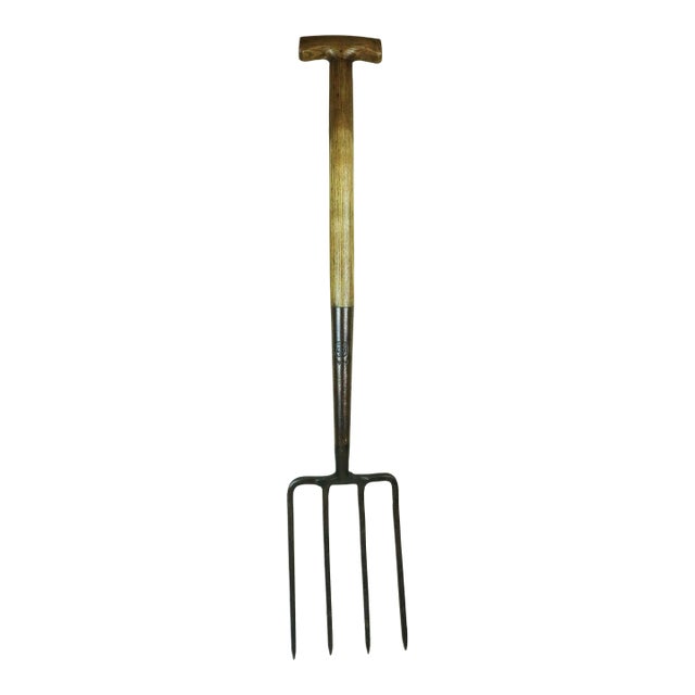 Edwardian Period English Garden Fork For Sale