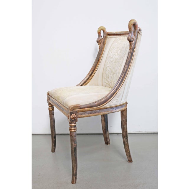1980s French Empire Style Swan Chair, 1980s For Sale - Image 5 of 12