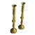 Late 20th Century Brass Candle Holders- Set of 2 For Sale - Image 4 of 9