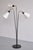 Mid-Century Modern Modern Swedish Adjustable Three Arm Floor Lamp in Metal, Brass and Silk, 1950s For Sale - Image 3 of 15