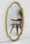 La Barge Mid Century Shield Shape Large 22x44 Oval Gold Gilt Leaf Wall Mirror MINT For Sale - Image 4 of 8
