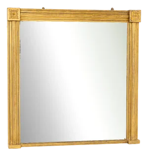 Large Antique English Regency Giltwood Mirror