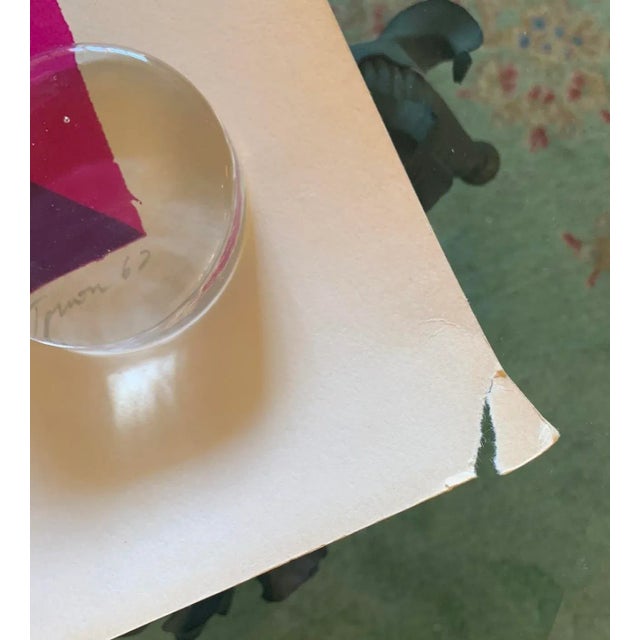 Paper 1967 Antonio Tonon Serigraph "Shapes" 7/8, Unframed For Sale - Image 7 of 7