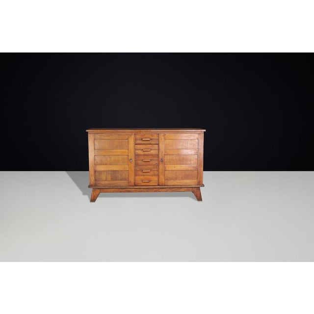 Oak Sideboard by René Gabriel, France, 1940s For Sale - Image 6 of 11
