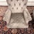 Chesterfield Armchairs in Gray Pattern Velvet, Set of 2 For Sale - Image 10 of 14